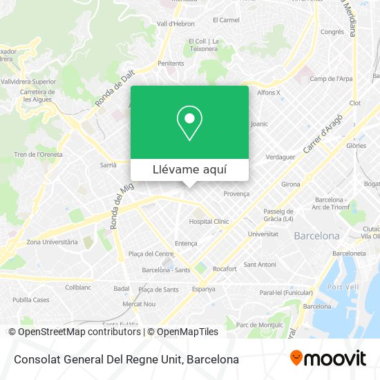 Mapa Consolat General Del Regne Unit