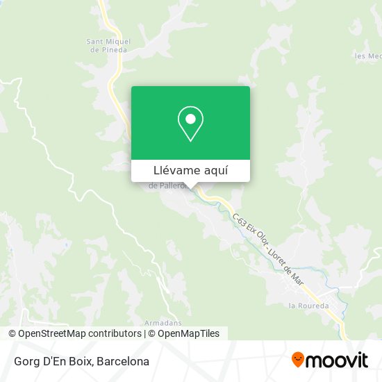 Mapa Gorg D'En Boix