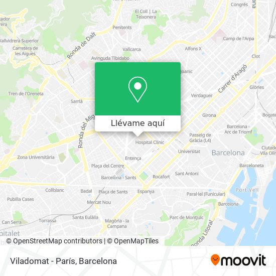 Mapa Viladomat - París