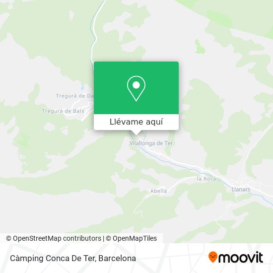 Mapa Càmping Conca De Ter