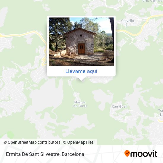 Mapa Ermita De Sant Silvestre