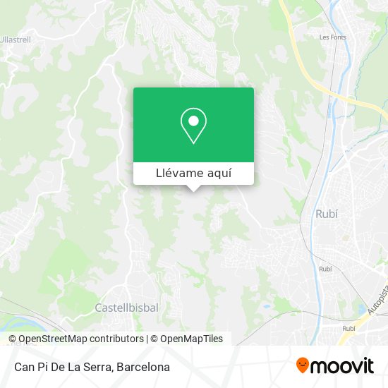 Mapa Can Pi De La Serra