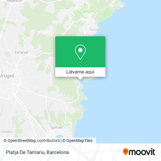 Mapa Platja De Tamariu