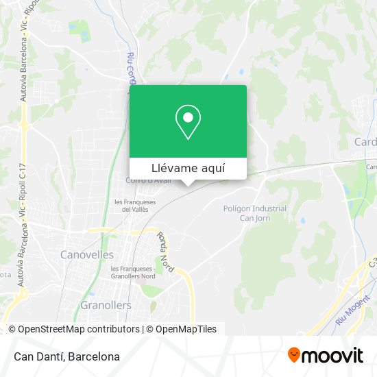 Mapa Can Dantí