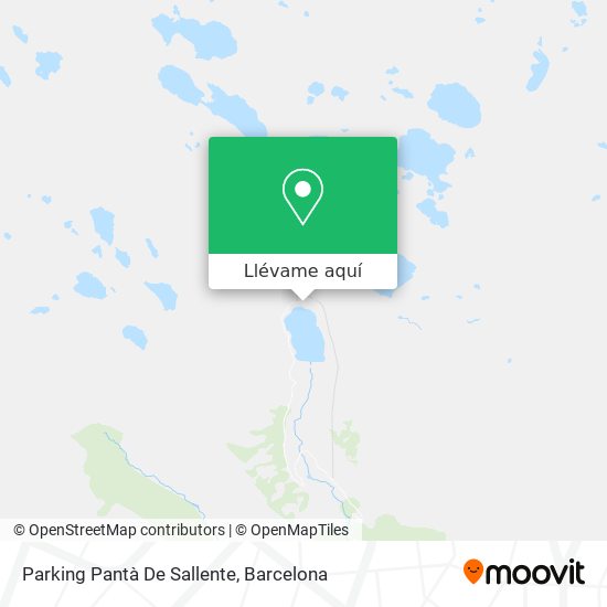 Mapa Parking Pantà De Sallente