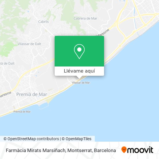 Mapa Farmàcia Mirats Marsiñach, Montserrat