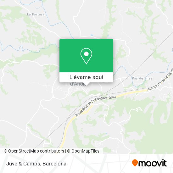 Mapa Juvé & Camps