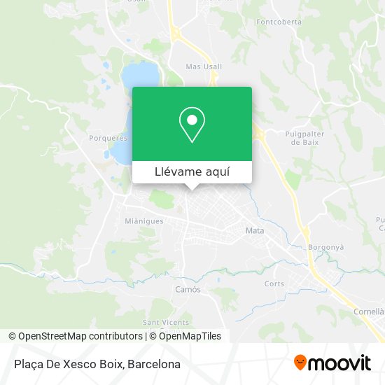 Mapa Plaça De Xesco Boix