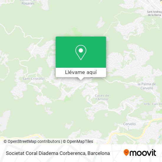 Mapa Societat Coral Diadema Corberenca