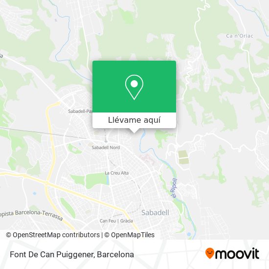 Mapa Font De Can Puiggener