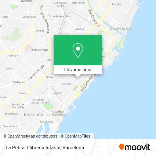 Mapa La Petita. Llibreria Infantil