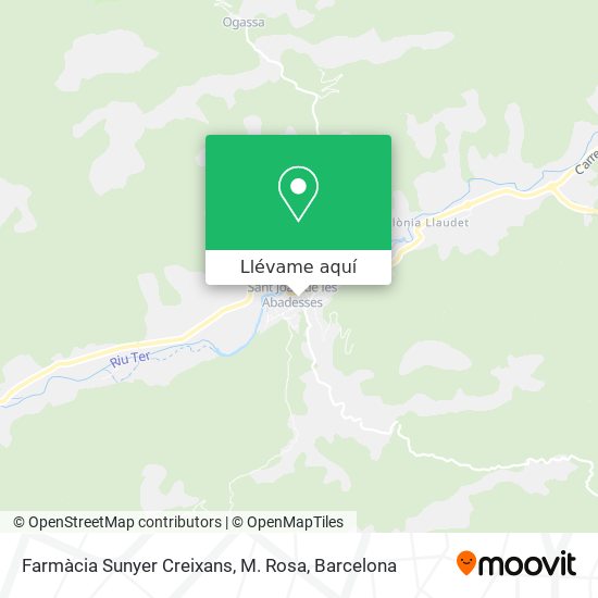 Mapa Farmàcia Sunyer Creixans, M. Rosa