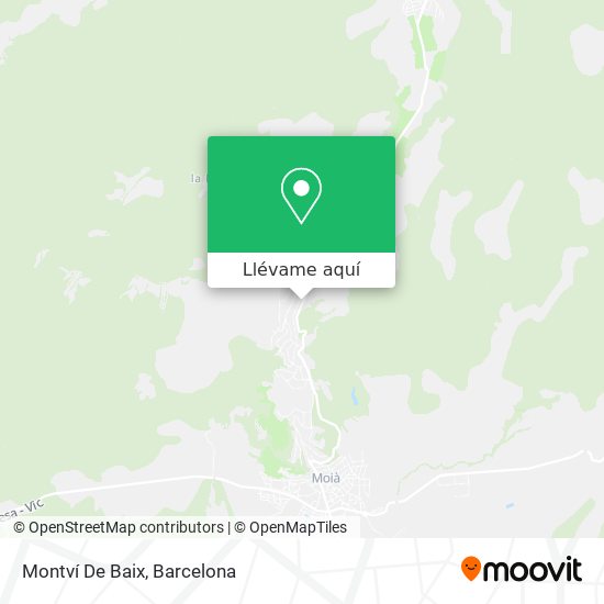 Mapa Montví De Baix