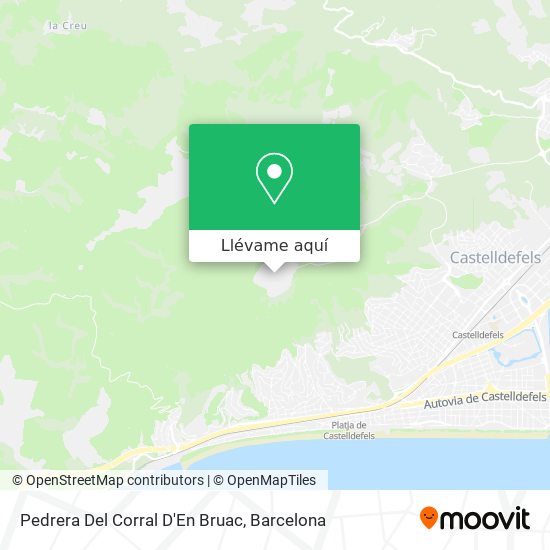 Mapa Pedrera Del Corral D'En Bruac