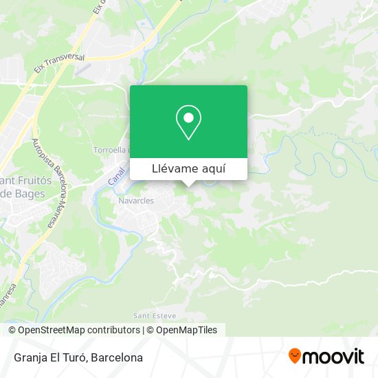 Mapa Granja El Turó