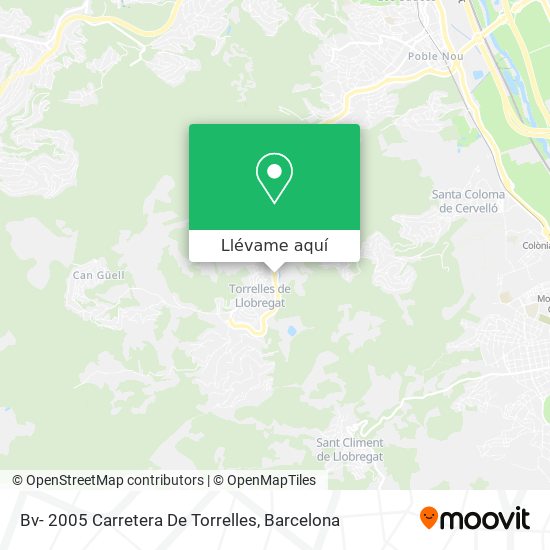 Mapa Bv- 2005 Carretera De Torrelles