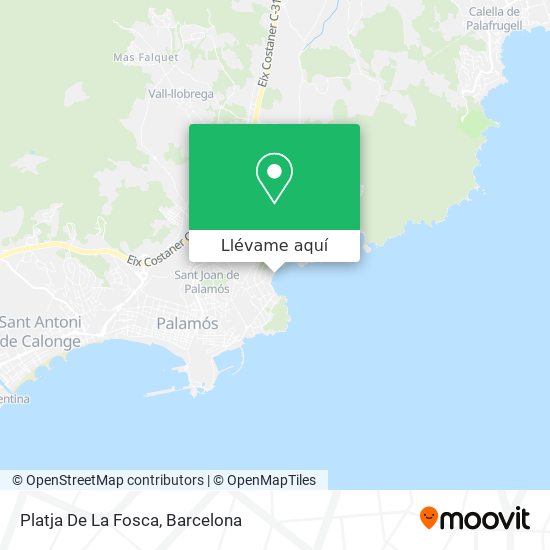 Mapa Platja De La Fosca