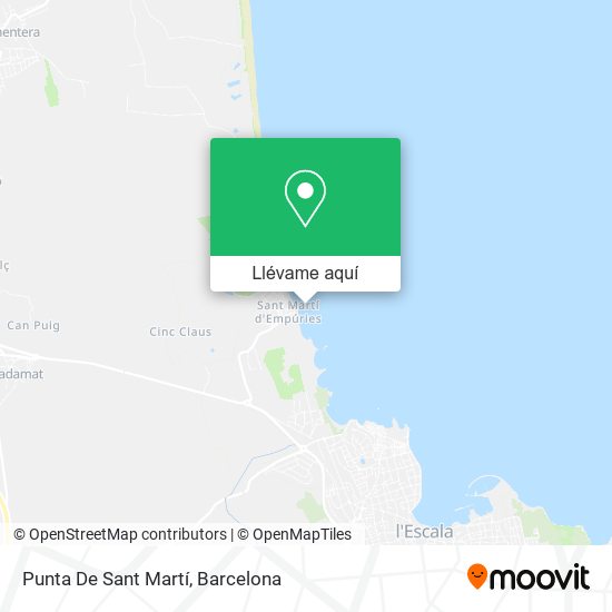 Mapa Punta De Sant Martí