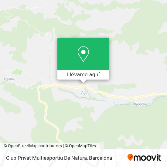 Mapa Club Privat Multiesportiu De Natura