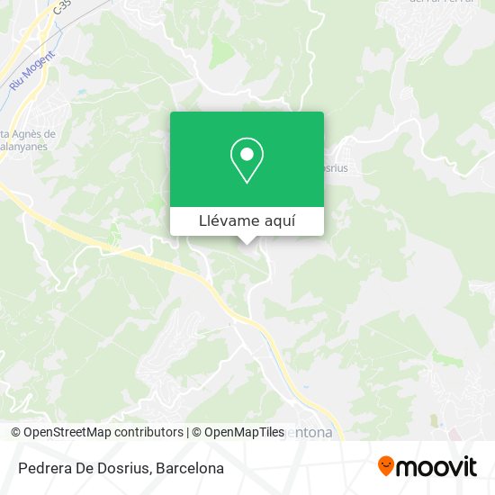 Mapa Pedrera De Dosrius