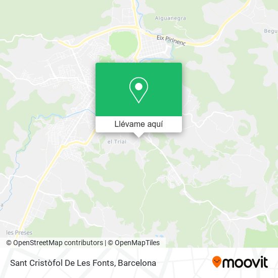 Mapa Sant Cristòfol De Les Fonts