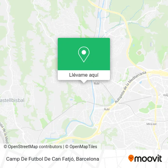 Mapa Camp De Futbol De Can Fatjó