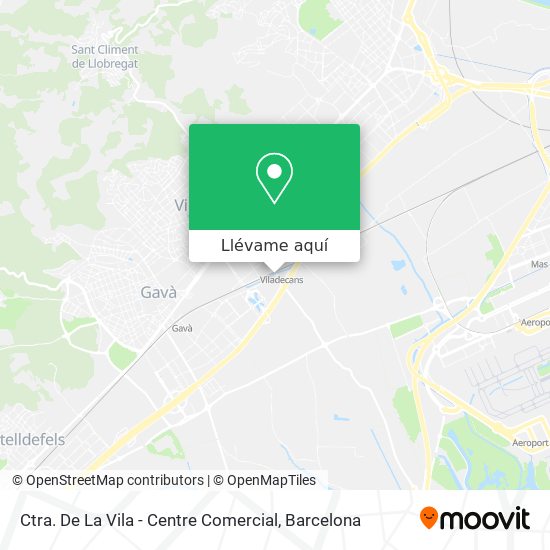 Mapa Ctra. De La Vila - Centre Comercial