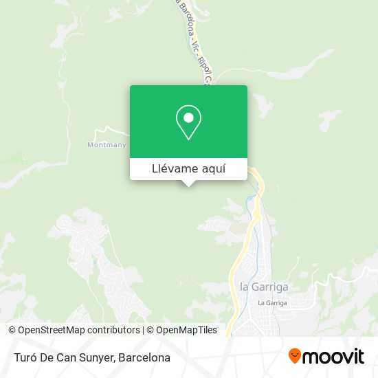 Mapa Turó De Can Sunyer