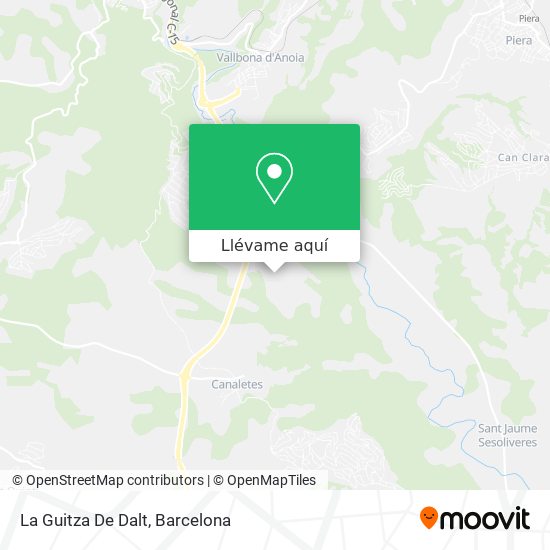 Mapa La Guitza De Dalt