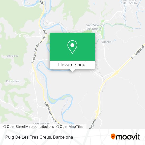 Mapa Puig De Les Tres Creus