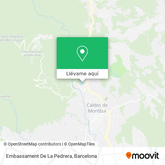Mapa Embassament De La Pedrera