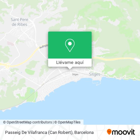 Mapa Passeig De Vilafranca (Can Robert)