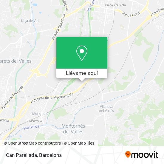 Mapa Can Parellada