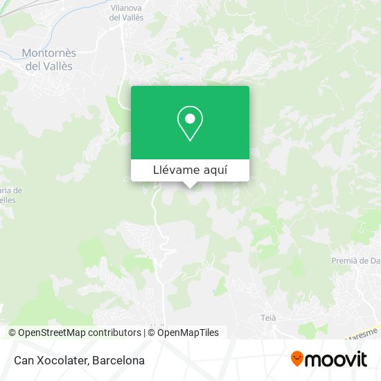Mapa Can Xocolater