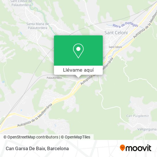 Mapa Can Garsa De Baix