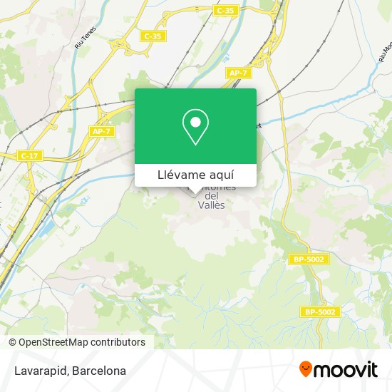 Mapa Lavarapid