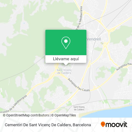 Mapa Cementiri De Sant Vicenç De Calders