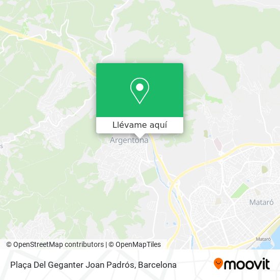 Mapa Plaça Del Geganter Joan Padrós