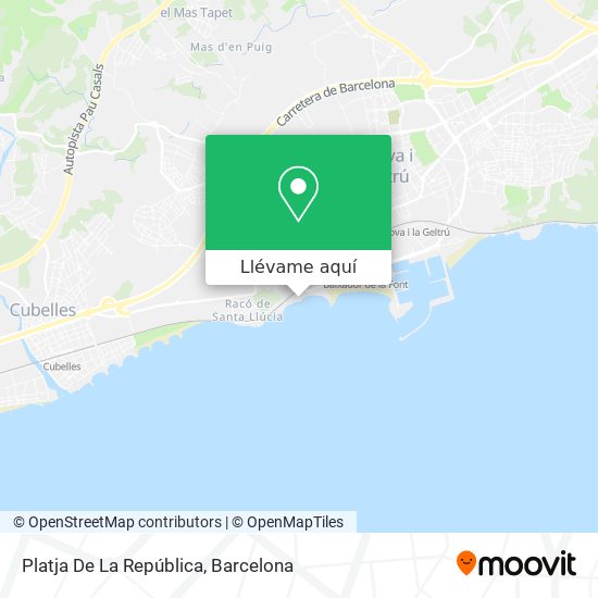 Mapa Platja De La República