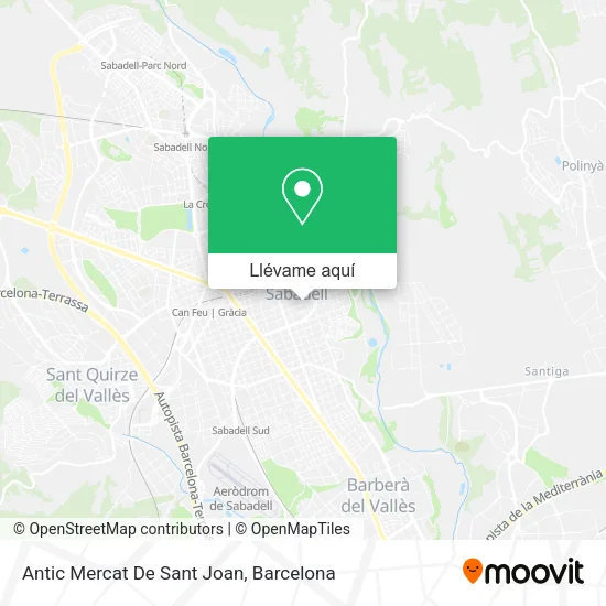 Mapa Antic Mercat De Sant Joan