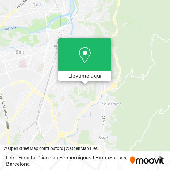 Mapa Udg. Facultat Ciències Econòmiques I Empresarials