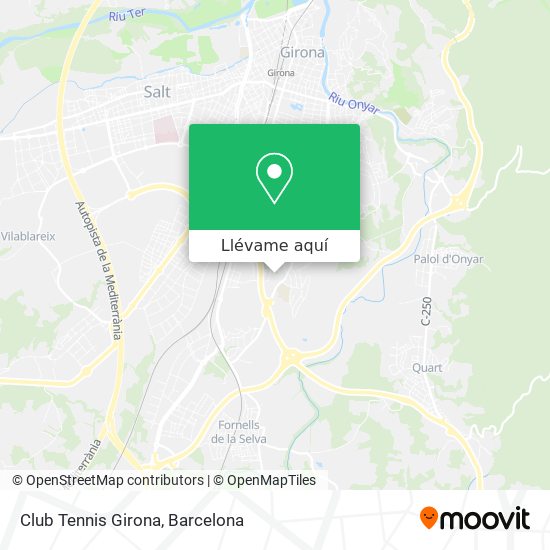 Mapa Club Tennis Girona