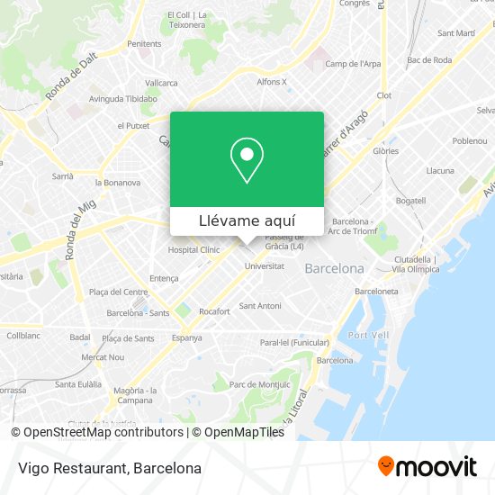 Mapa Vigo Restaurant