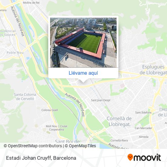 Mapa Estadi Johan Cruyff