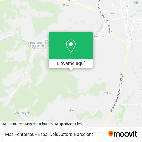 Mapa Mas Fontarnau - Espai Dels Actors