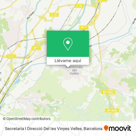 Mapa Secretaria I Direcció Del Ies Vinyes Velles