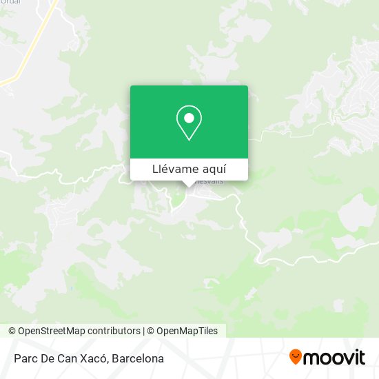 Mapa Parc De Can Xacó