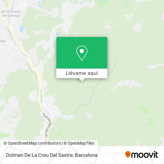 Mapa Dolmen De La Creu Del Sastre
