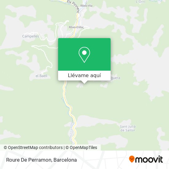 Mapa Roure De Perramon