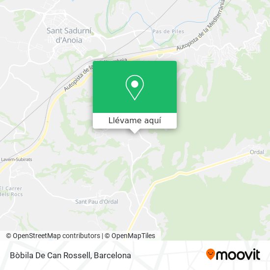 Mapa Bòbila De Can Rossell